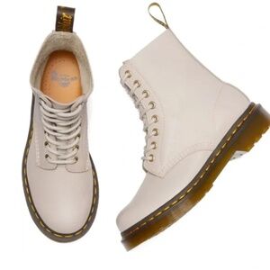 Dr. Martens Cream Combat Boots